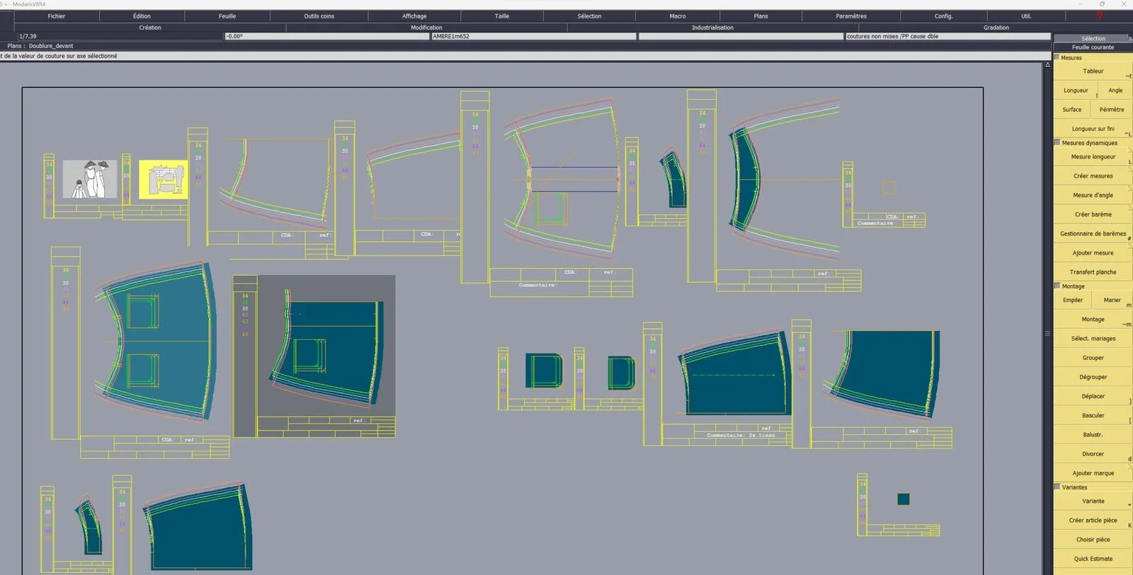 Patronage / gradation avec le logiciel Lectra Modaris